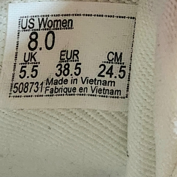 Vans womens Doheny shoe Size 8 Colors orchid red blue - Picture 3 of 11